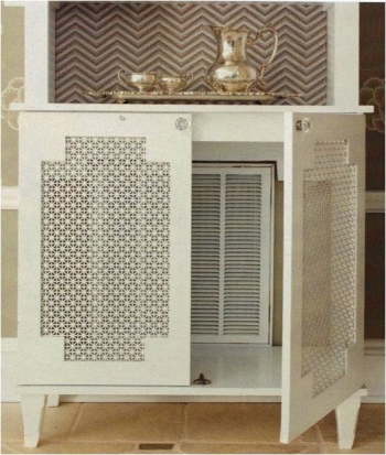 Air Vent Cover: Wooden Hutch