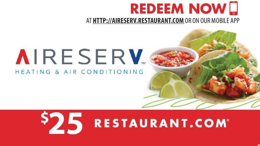 Aire Serv restaurant.com Coupon 