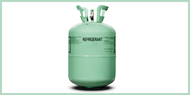 Green refrigerant canister