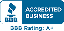 Better Business Bureau Accredited and A+ Rating