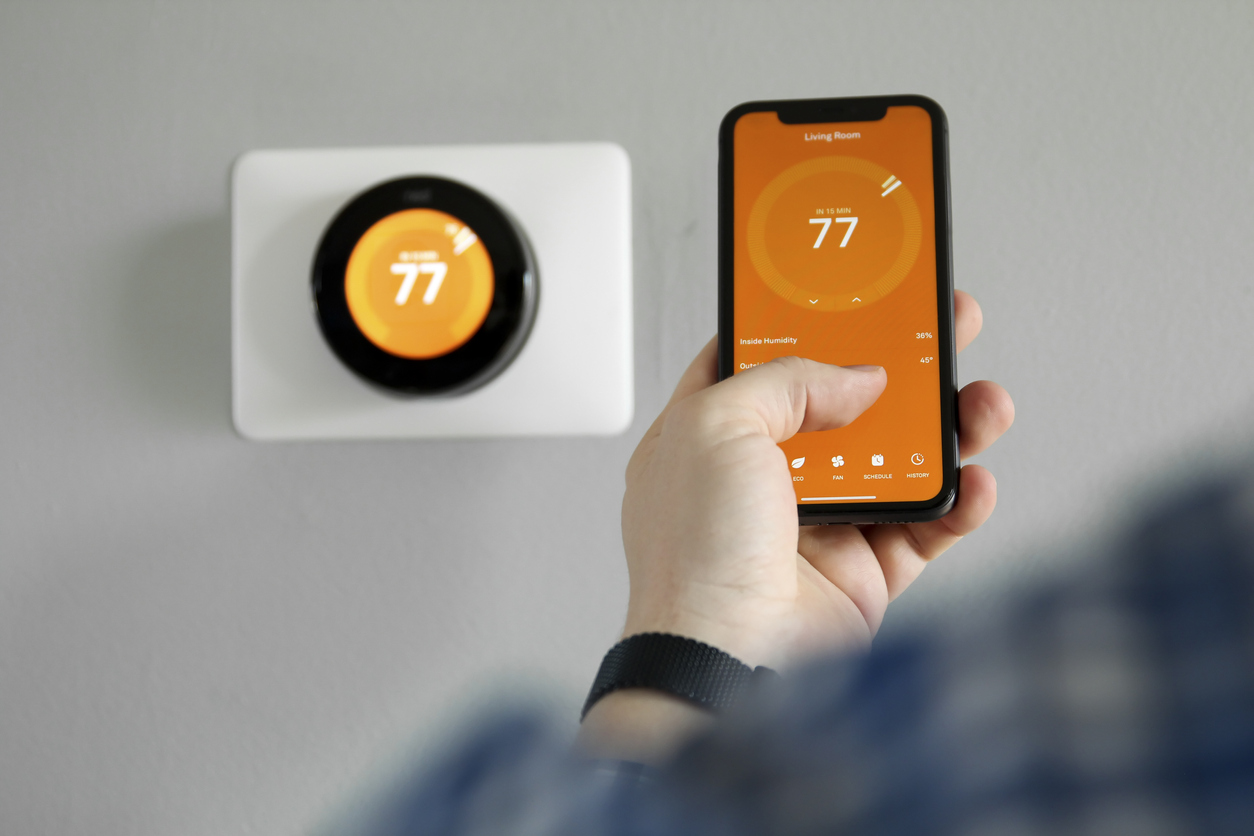 Updating heating settings on thermostat